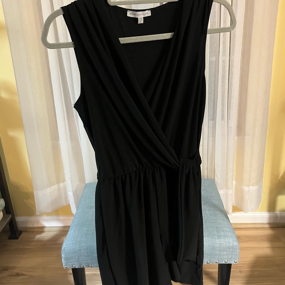 Black Sleeveless Romper